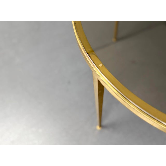 1960s Hollywood Regency Coffee Table in Brass and Glass from Vereinigte Werkstätten München, Germany, 1960s For Sale - Image 5 of 10
