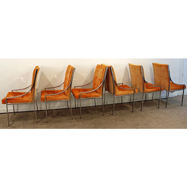 Milo Baughman Dillingham Mid-Century Danish Modern Chrome ...