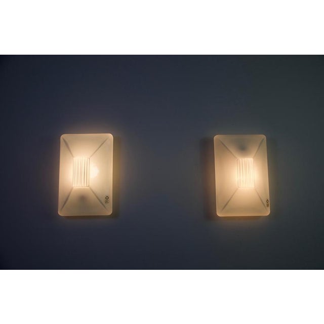 Murano Glass Wall Lamps from Leucos, 1960s, Set of 2 For Sale - Image 12 of 16
