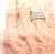 Platinum Tiffany & Co. Victoria Platinum Diamond Wide Band Ring, Size 7.25 For Sale - Image 8 of 8