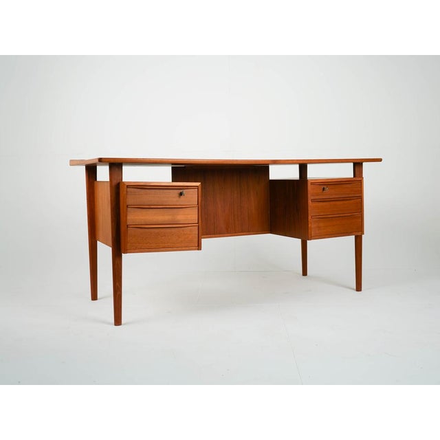 Vintage Teak Desk by Peter Løvig Nielsen, 1960s For Sale - Image 12 of 12