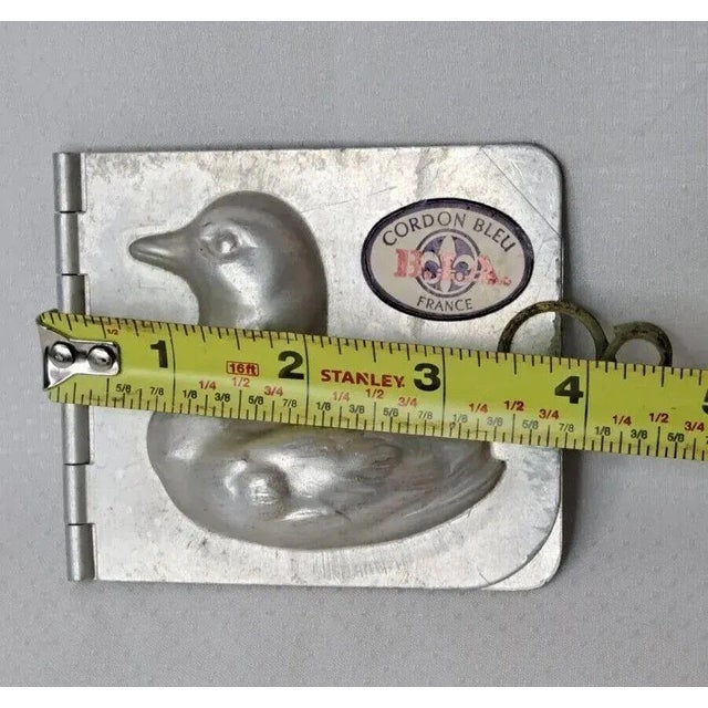 Metal Vintage B.I.A. Cordon Bleu Duck Chocolate Soap or Candle Mold Made in France For Sale - Image 7 of 8