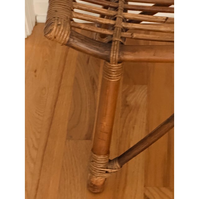 Vintage Bentwood Rattan Bench For Sale - Image 10 of 12