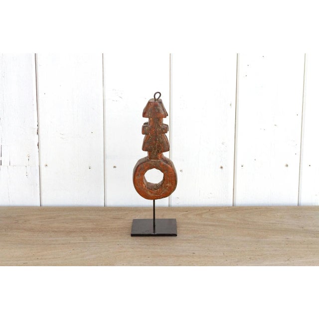 Wood Primitive Himalayan Butter Churn Handle For Sale - Image 7 of 8