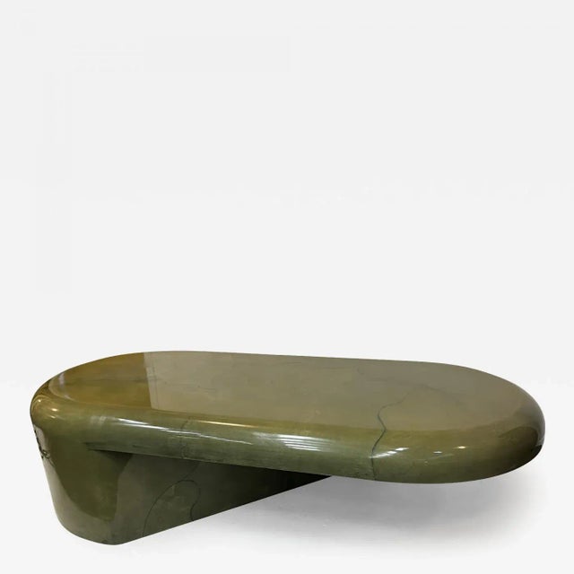 1970s Modernist Sculptural Goatskin Coffee Table Attributed to Karl Springer For Sale - Image 13 of 13