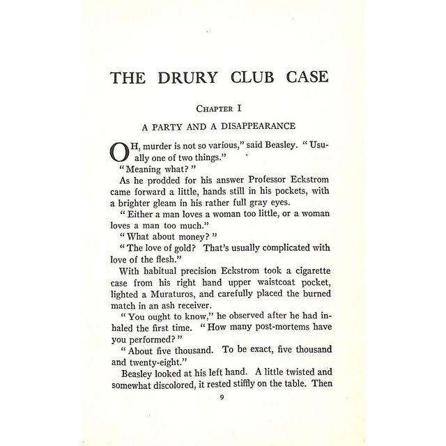 "The Drury Club Case" Book 1927 Williams, Sidney For Sale - Image 4 of 4