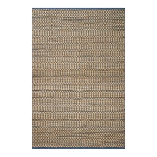 Angela Rose x Loloi Colton Natural / Navy 9'-0" x 12'-0" Area Rug For Sale