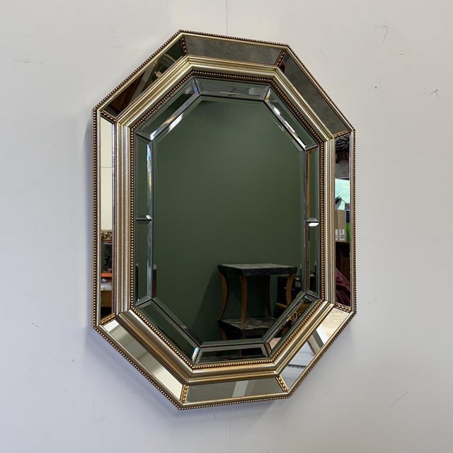 Neoclassical Octagonal Bevelled Mirror by De Knudt, Belgium, 1980s For Sale - Image 12 of 12