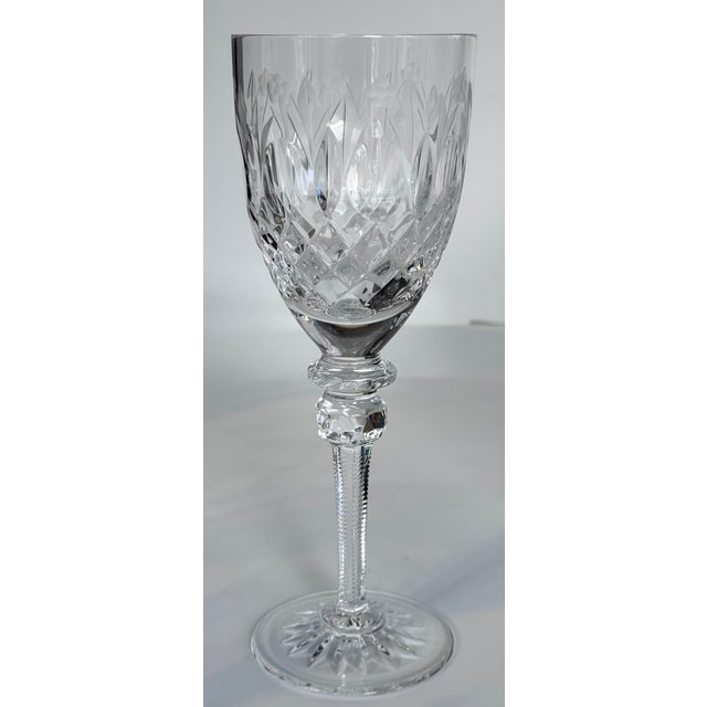 Late 20th Century Rogaska Queen Wine Glasses Set of 8 For Sale - Image 10 of 17