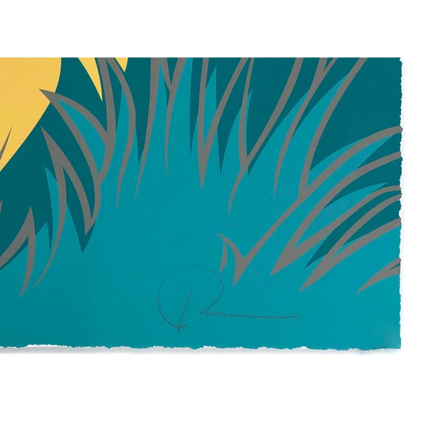 Screen print in colors on had torn Coventry Rag 335 gsm paper. Hand signed lower right corner by Pose. Hand numbered 10/25...