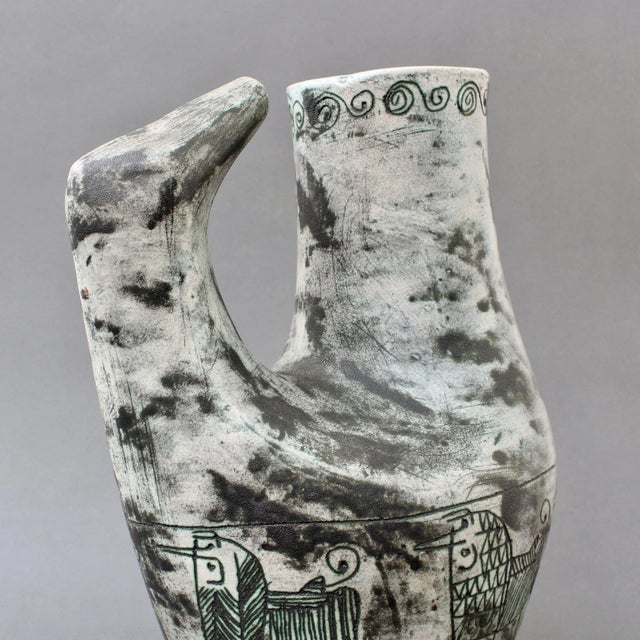 French Ceramic Zoomorphic Pitcher by Jacques Blin, 1950s For Sale - Image 15 of 18