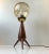 Mid-Century Scandinavian Tripod Table Lamp in Teak and Glass, 1960s For Sale - Image 9 of 10