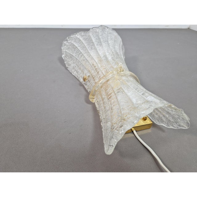 Vintage Granite Murano Glass Wall Sconce, 1980s For Sale - Image 4 of 13
