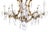 Nine light chandelier Lighting Category 20th century Portuguese, gilded metal structure, crystal drops and pendants....