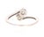 0.69 Carat Two Stone Diamond Ring 14 Karat White Gold, Size 7 For Sale In Los Angeles - Image 6 of 8