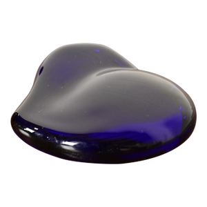 Elsa Peretti for Tiffany & Co. Cobalt Blue Murano Glass Heart Shaped Paperweight