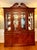 Ethan Allen Vintage Ethan Allen Georgian Flame Mahogany Lighted Breakfront Cabinet For Sale - Image 4 of 12