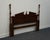 Cresent Furniture Solid Cherry Traditional Style Queen Size Pediment Headboard For Sale - Image 4 of 6