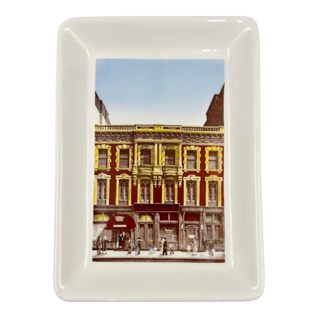 Vintage Luchow's Nyc Restaurant Ceramic Ashtray Catchall Dish For Sale