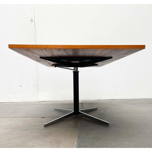 Mid-Century Modern German Adjustable Dining Table by J.M. Thomas for Wilhelm Renz, 1960s For Sale - Image 6 of 18
