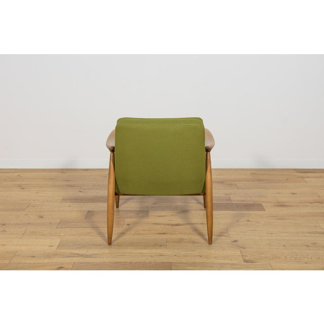 Green GFM-87 Armchair by Juliusz Kedziorek for Gościcińskie Furniture, Poland, 1960s For Sale - Image 8 of 18