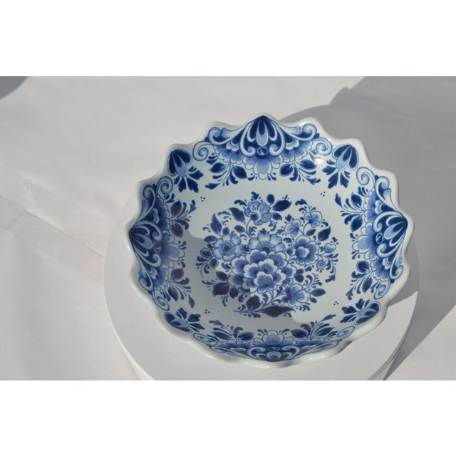 Delft Delft Blue and White Plate for Wall For Sale - Image 4 of 8