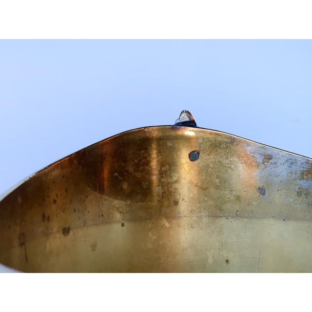 Vintage Brass Champagne Billecart-Salmon Ice Bucket For Sale - Image 9 of 13