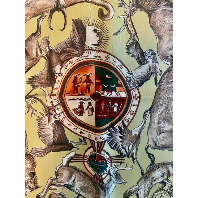 Late 20th Century Hermes Scarf by Kermit Oliver For Sale - Image 5 of 11