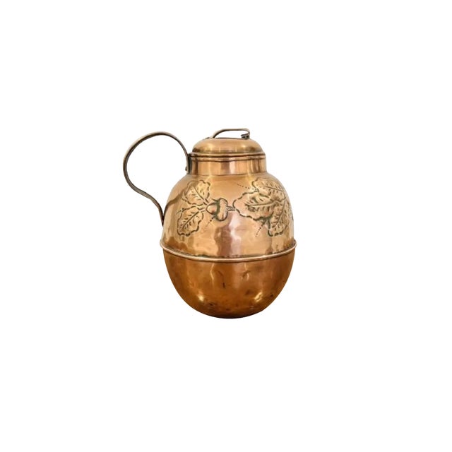 Victorian Copper Ornate Jersey Can, 1880s For Sale