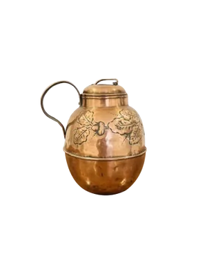 Victorian Copper Ornate Jersey Can, 1880s