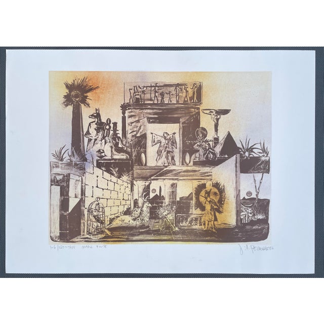 Joseph A. Pecsenke (1942 – 1989) "The Magic Flute" lithograph on paper, pencil signed and numbered 106 of 150. Wolfgang...