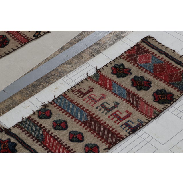 Tribal Late 18th Century Antique Persian Horse Cover With Colorful Geometric Patterns, From Rug & Kilim For Sale - Image 3 of 8