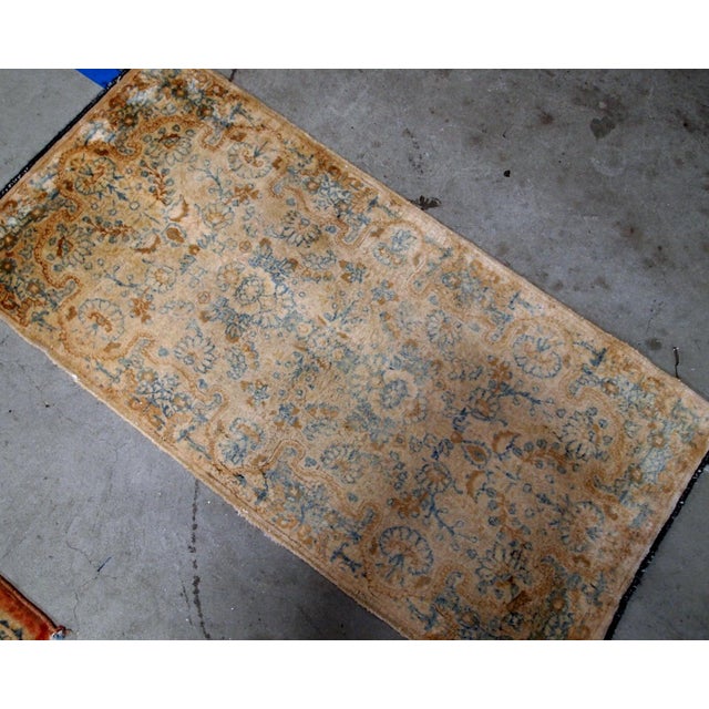 Persian 1920s, Handmade Antique Persian Kerman Rug 2.10' X 5.3' For Sale - Image 3 of 9