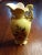1980s Yellow Floral Majolica Vase Made in Mexico For Sale - Image 9 of 10