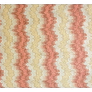 Stroheim "Monzo" Cherry Flamestitch Chenille Upholstery Fabric- 4 Yards For Sale