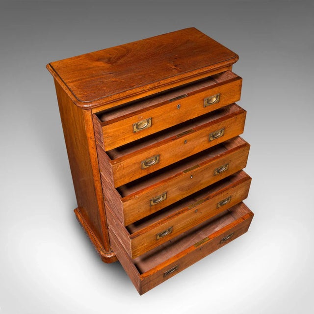 Brown Antique Gentleman's Sporran Chest, Scottish, Sock Drawers, Victorian, Circa 1850 For Sale - Image 8 of 11