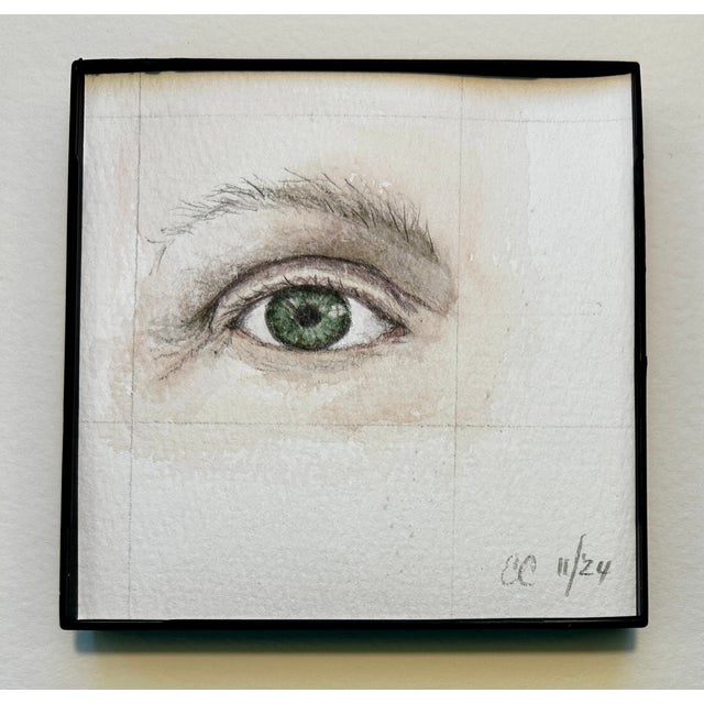 Contemporary Miniature Self Portrait Eye Giclee Print For Sale - Image 3 of 4