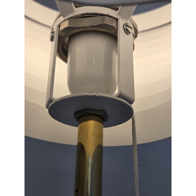 Metal Vintage Angel Wing A805 Floor Lamp by Alvar Aalto for Valaisinpaja, Finland, 1980s For Sale - Image 7 of 12