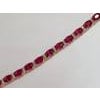 24 Carat Ruby & 1 Carat Diamond Affordable Tennis Bracelet 14 Karat Yellow Gold For Sale - Image 16 of 18