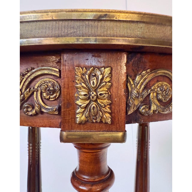 French Tripod Pedestal Stand or Side Table of Walnut in the Louis XVI Style For Sale - Image 9 of 10