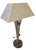 1960s Sculptural Mid Century Modern Postmodern Textured Bronze Tapered Table Lamp For Sale In West Palm - Image 6 of 12
