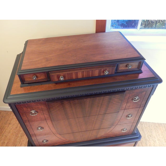 Early 20th Century Walnut Highboy For Sale - Image 4 of 10