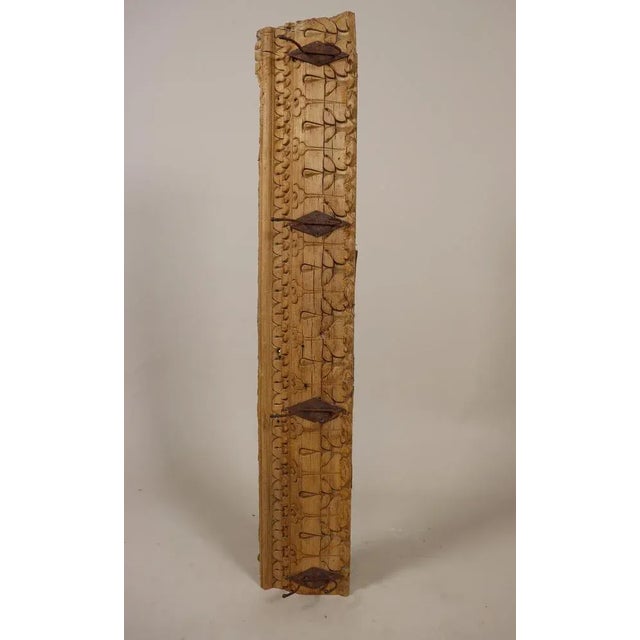 Antique Wood Handcarved Wall Coat Rack, 1890s For Sale - Image 9 of 13