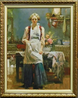 Pino "Warm Memories" Hand Signed & Embellished With Custom Frame