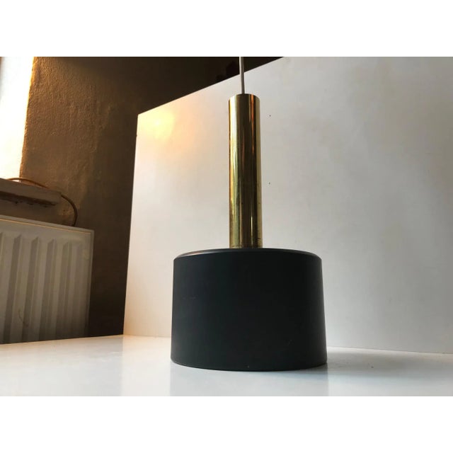 Scandinavian Modern Club Style Pendant Lamp, 1960s For Sale - Image 4 of 9