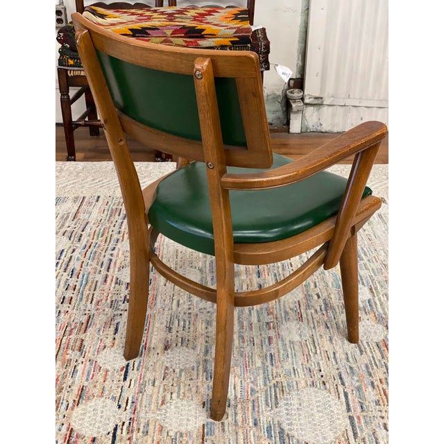 1950s 1950s Mid-Century Changeback Boling Chair Co. Walnut Arm Chair For Sale - Image 5 of 12