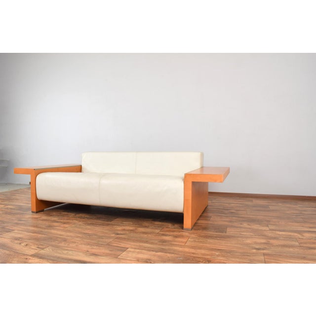 Italian Leather Sofa from Giorgetti, 1980s For Sale - Image 10 of 16