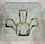 Mid-Century Modern Mid 20th Century Tulip Side Table W/ Brass-Plated Metal Topped W/ Square Beveled Glass For Sale - Image 3 of 8