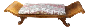 Circa 1820s-30s Anglo-Indian Regency Low Window Bench