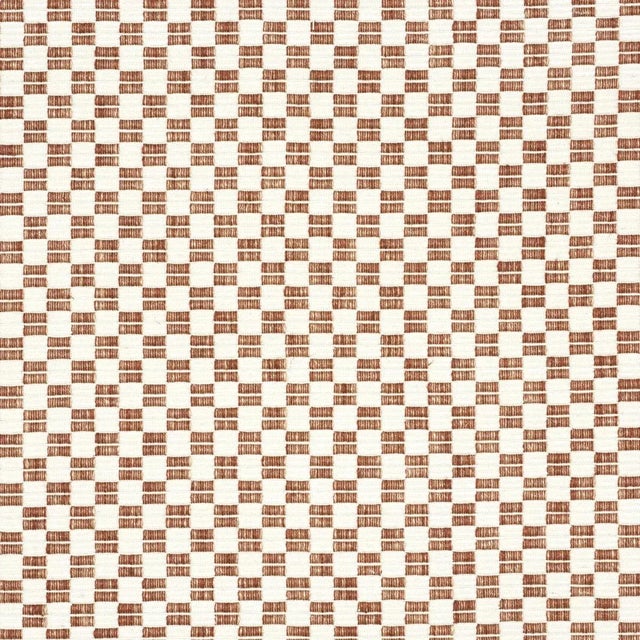 Sample - Schumacher Elkhart Fabric in Brown For Sale